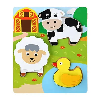 Kids Montessori 3D Wooden Puzzle Hands Grab Child Puzzle Educational Learning Toys Baby Games Puzzles For Kids 1 2 3 Years Old Pinochio