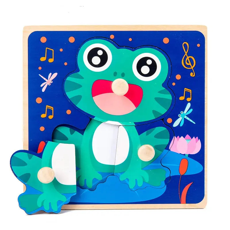 Kids Montessori 3D Wooden Puzzle Hands Grab Child Puzzle Educational Learning Toys Baby Games Puzzles For Kids 1 2 3 Years Old Pinochio