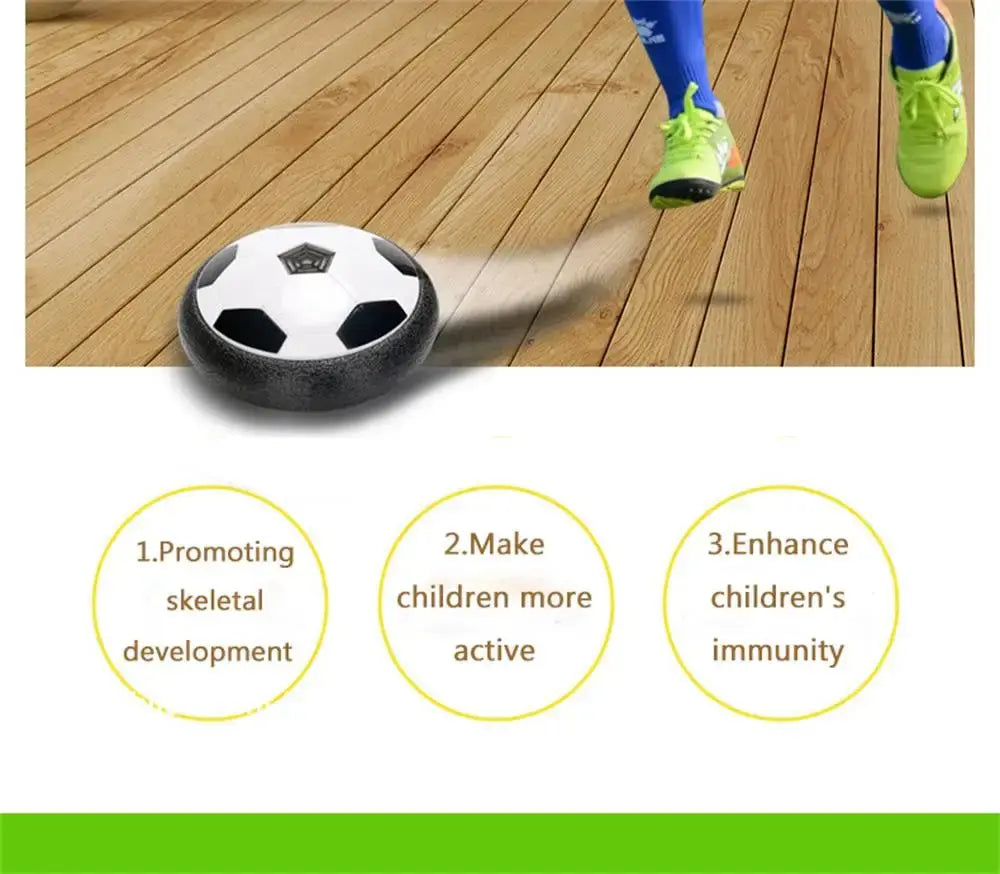 18cm Hovering Soccer Mini Toy Football LED Air Cushion Suspended Flashing Indoor Outdoor Sports Fun Educational Game Kids Toys Pinochio