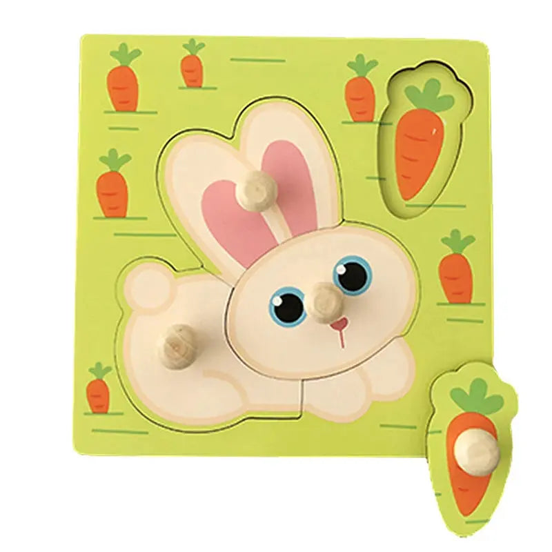 Kids Montessori 3D Wooden Puzzle Hands Grab Child Puzzle Educational Learning Toys Baby Games Puzzles For Kids 1 2 3 Years Old Pinochio
