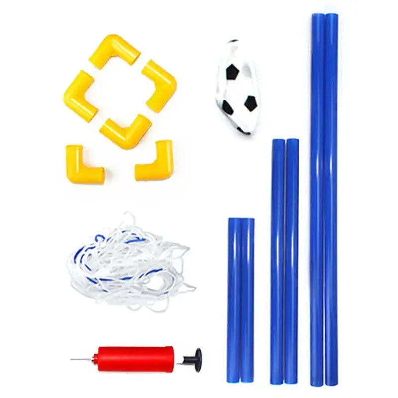 2 set Football Goal Toy Set Kids Soccer Goal Pool Set for Toddler Boys and Girls 3+ Kids Ball Toy Pinochio