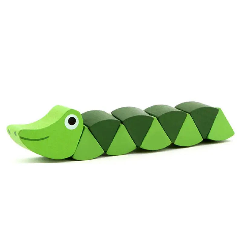 Montessori Kids Educational Toys Fun Wooden toy Worm Eat Fruit Apple pear Early Learning Teaching Aid Baby Toy For Kids Gift Pinochio