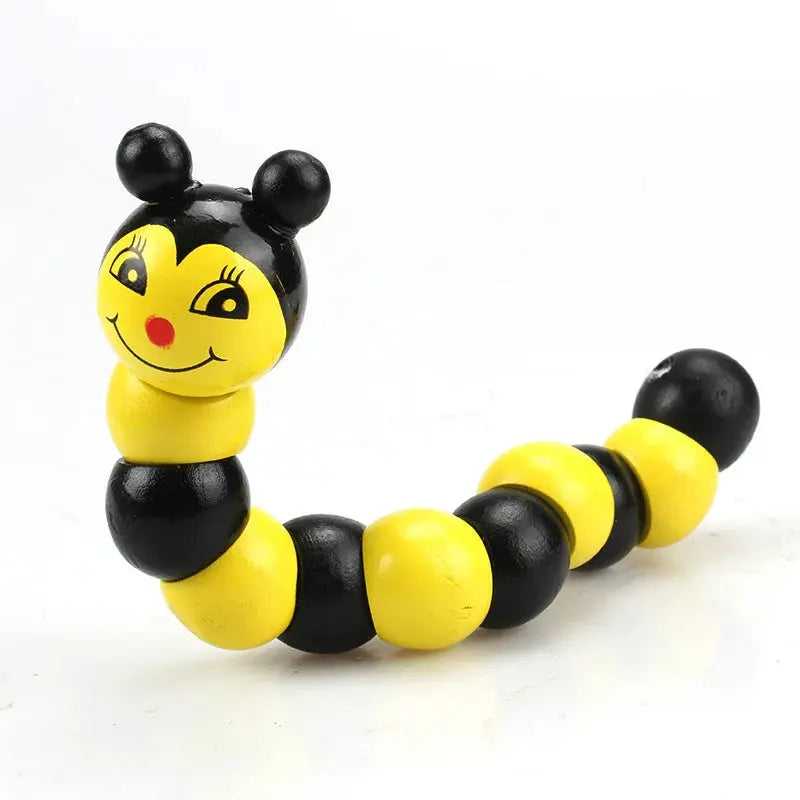 Montessori Kids Educational Toys Fun Wooden toy Worm Eat Fruit Apple pear Early Learning Teaching Aid Baby Toy For Kids Gift Pinochio