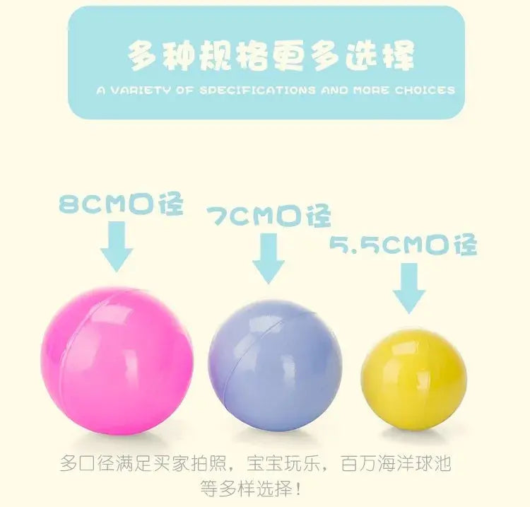 Colors Baby Plastic Balls 50Pc Eco-Friendly Soft Ocean Balls Funny Children Baby Swim Pit Toy Water Pool Ocean Wave Ball Toyball Pinochio