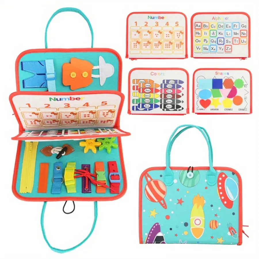 Busy Board Montessori Toys Gifts, Sensory Toys,Educational Travel Toys, Preschool Activities for Learning Fine Motor Skills Pinochio