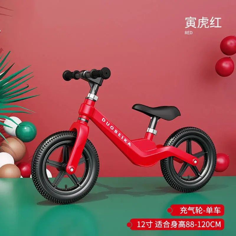 Outdoor Children's Balance Bike Toys Without Foot Pedal Baby Sports Training Walker Bicycle Inflatable Tires Best Gift for Kids Pinochio