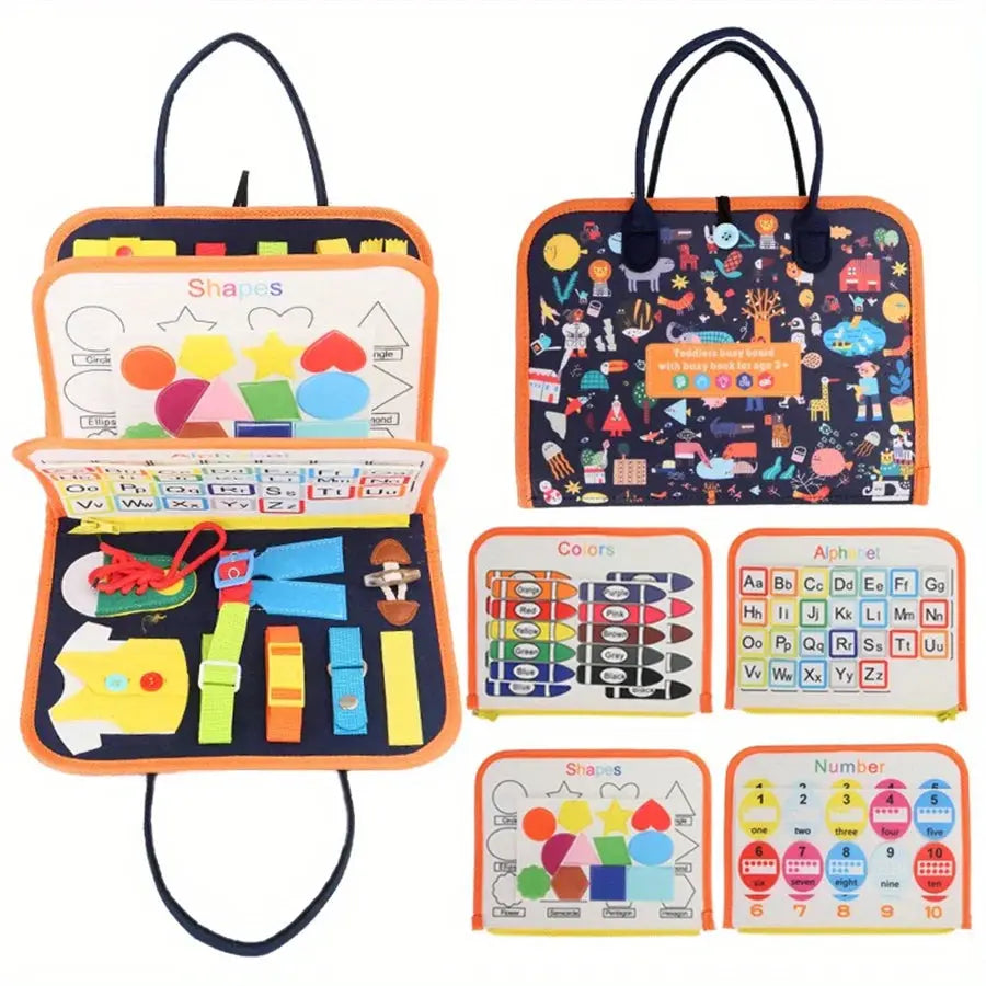 Busy Board Montessori Toys Gifts, Sensory Toys,Educational Travel Toys, Preschool Activities for Learning Fine Motor Skills Pinochio