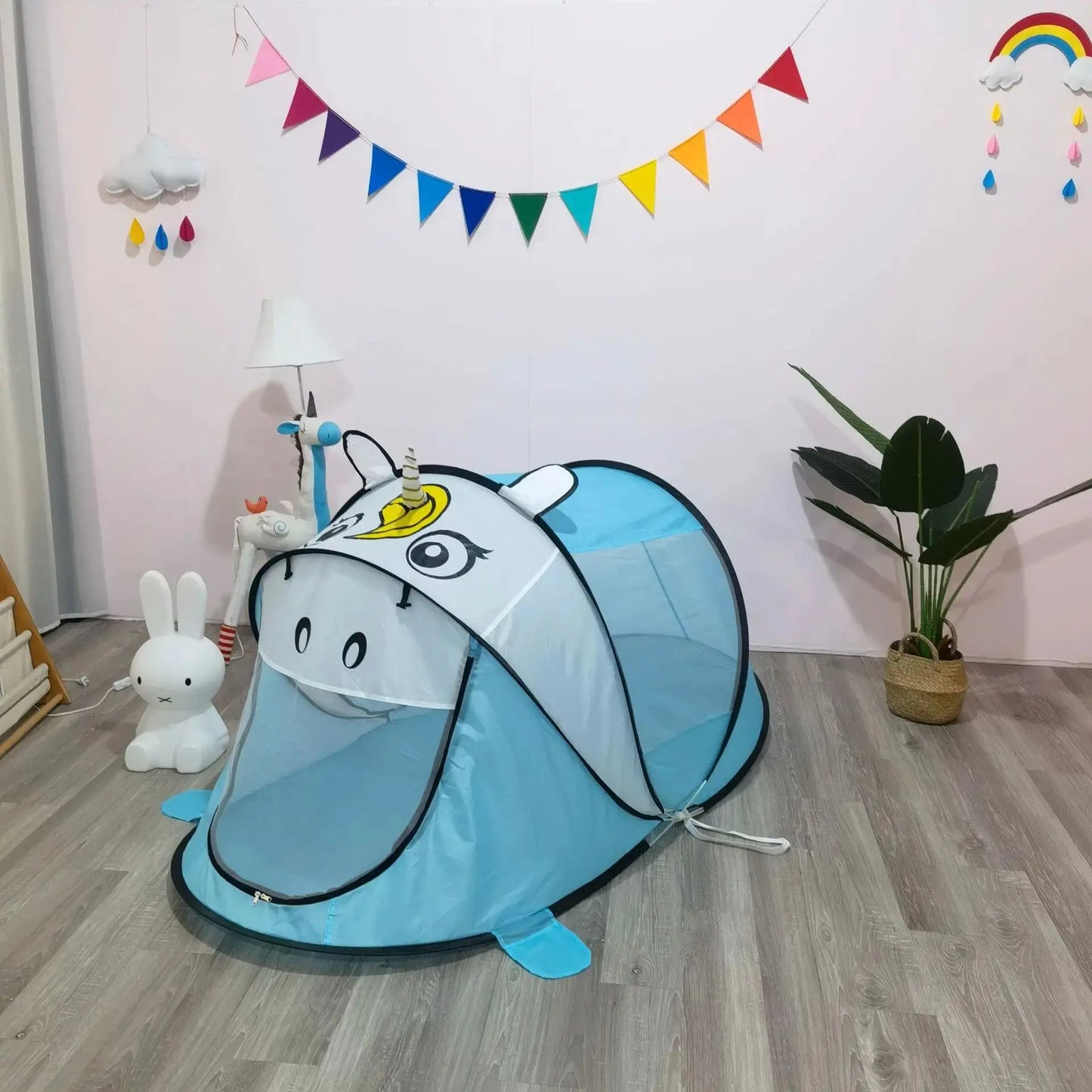 Children'S Pop-Up Game Tent Cartoon Animal Gameplay House Indoor Outdoor Tent House Toys Convenient To Carry Perfect Kids Gifts Pinochio