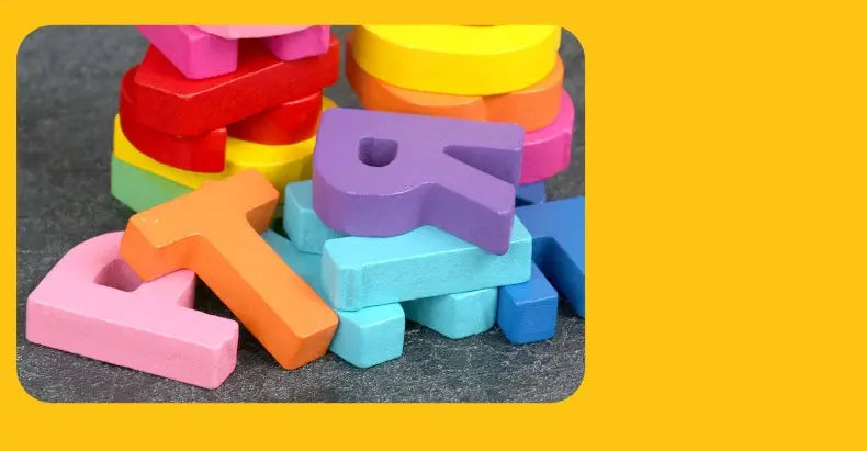 Montessori Kids Toy Education Development Wooden Puzzle for Children 1 2 3 Years Matching Alphabet Enlightenment Cognitive Games Pinochio