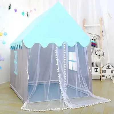 Large Kids Tents Tipi Baby Play House Child Toy Tent 1.35M Wigwam Folding Girls Pink Princess Castle Child Room Decor Pinochio