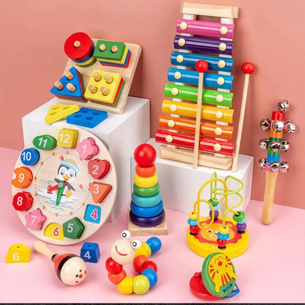 Early Education Educational Toys Montessori Wooden Toys for Boy Girl Gift Kids Development Games Wood Puzzle Learning Toy Pinochio