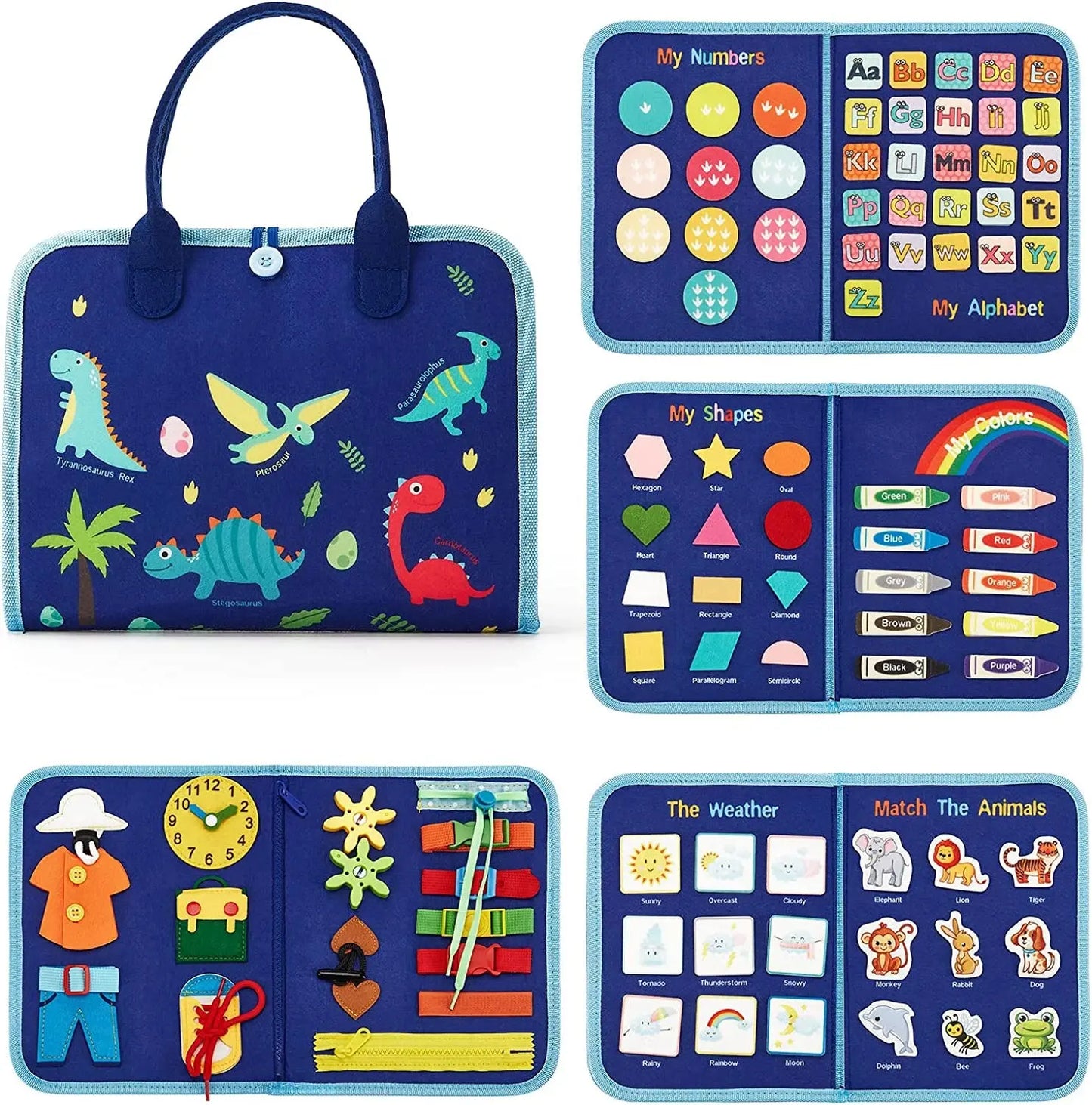 Montessori Toddler Busy Board,Autism Sensory Toys,Educational Activity Motor Skills Baby, Life Skills Learning Toys for Kids Pinochio
