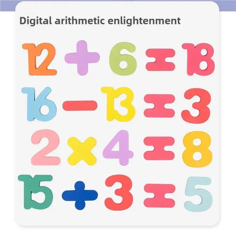 Kids Alphabetic Arithmetic Number Geometric Shapes Wooden Puzzle Montessori Preschool Learning Educational Game Toy for Children Pinochio