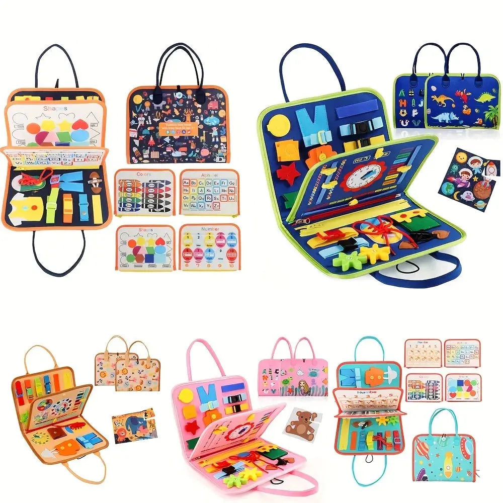 Busy Board Montessori Toys Gifts, Sensory Toys,Educational Travel Toys, Preschool Activities for Learning Fine Motor Skills Pinochio