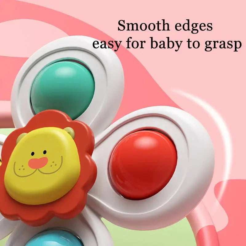 Baby Suction Cup Spinner Bath Toys for Age 1 2 3 Boys Girls Spinning Sensory Toys Airplane Car Travel Dining Chairs Window Toys Pinochio