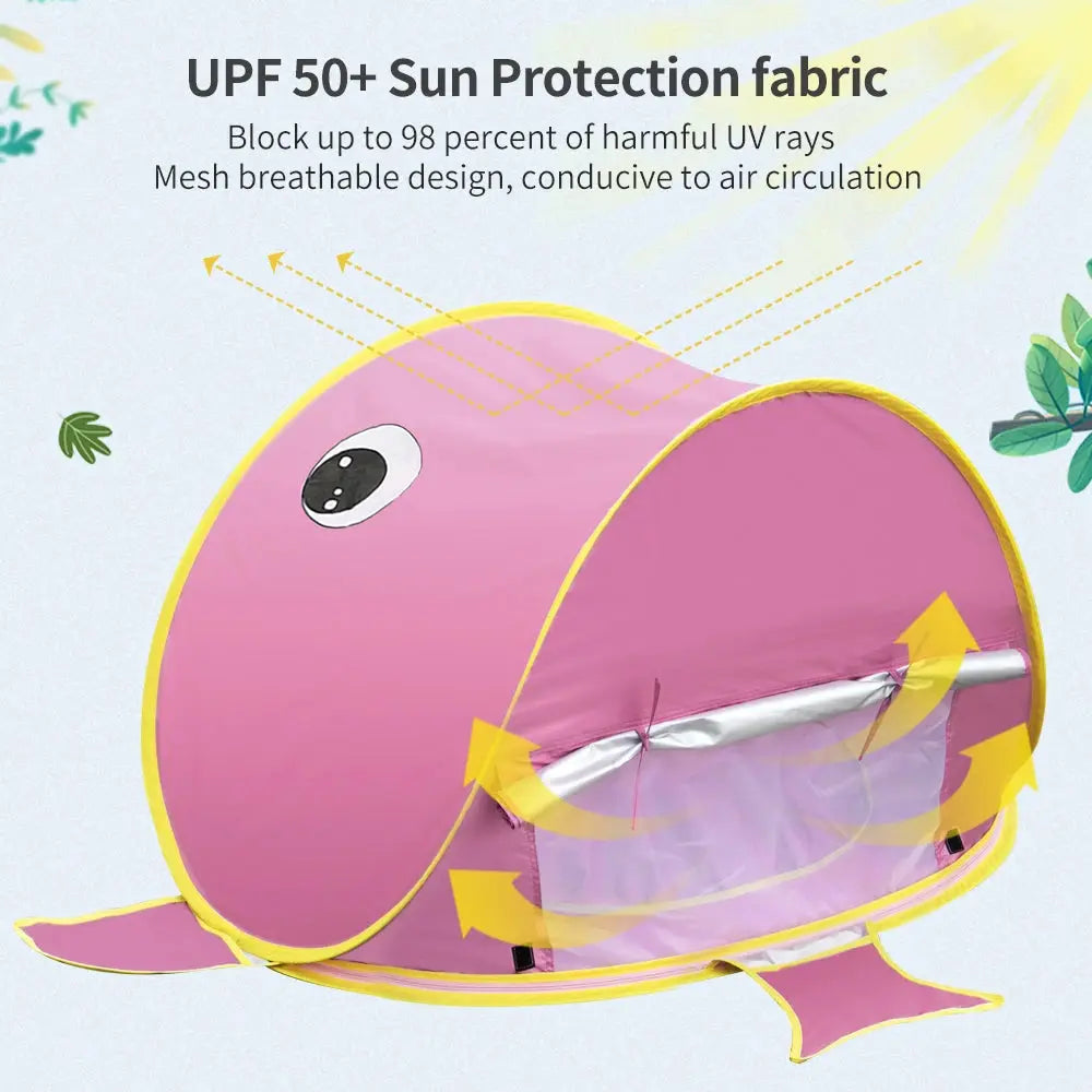 Baby Beach Tent Uv-protecting Sunshelter With A Pool Baby Kids Beach Tent Pop Up Portable Shade Pool UV Protection Sun Shelter Pinochio