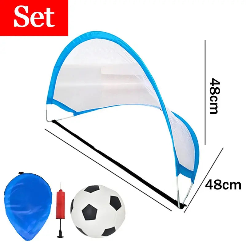 Children Soccer Outdoor Sports Toys Portable Folding Football Goal Outside Sports Parent-Child Interactive Activities Games Toys Pinochio