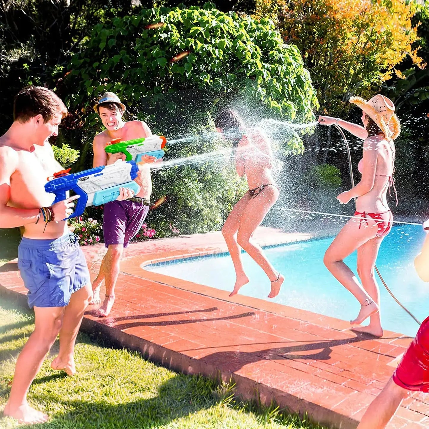 600cc High Capacity Water Gun for Kids Adults Long Range Watergun Summer Water Blaster Toy Super Soaker for Swimming Pool Beach Pinochio