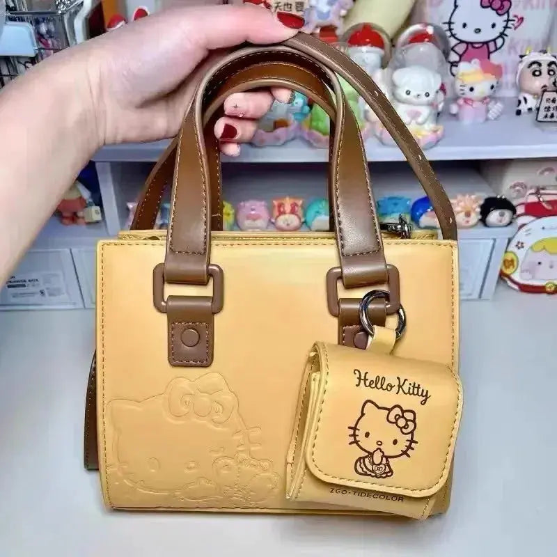 2024 New Sanrio Hello Kitty Anime Shoulder Bag Kawaii Handbag Cute Cartoon Crossbody Premium Texture Girl Birthday Gift Toys Pinochio
