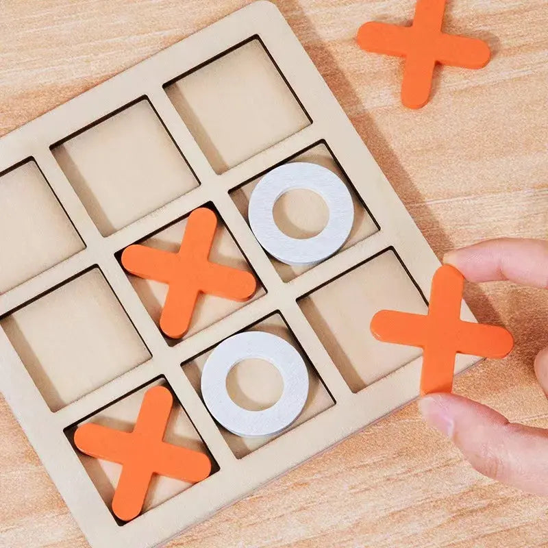 Funny Gifts Desk Decoration Family Games Table Toy Board Game Tic Tac Toe Pinochio