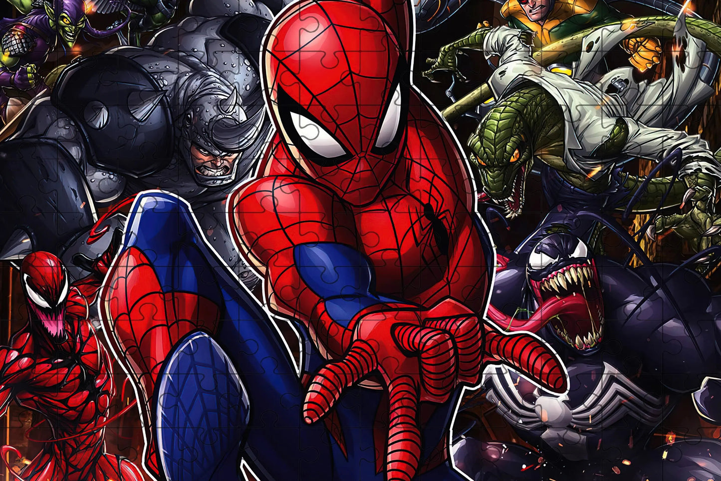 108/200/300/500/1000pcs Spider Man puzzles, gifts, Wooden high-quality floor puzzle Pinochio