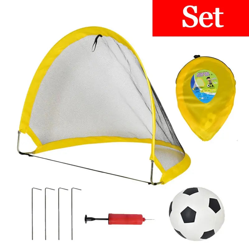 Children Soccer Outdoor Sports Toys Portable Folding Football Goal Outside Sports Parent-Child Interactive Activities Games Toys Pinochio