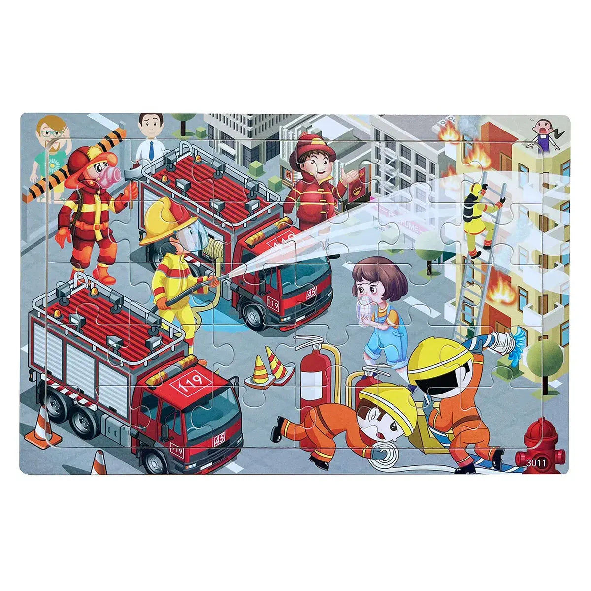 1pc 30 Pieces Wooden Jigsaw Puzzle Kids Cartoon Animal Vehicle Puzzles Games Montessori Learning Educational Toys for Children Pinochio