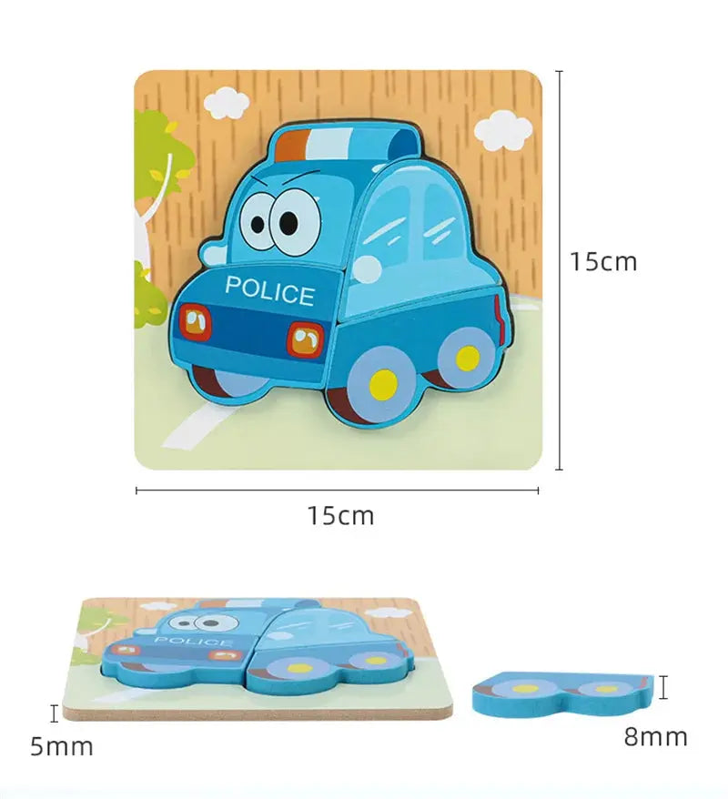 Kids Montessori 3D Wooden Puzzle Hands Grab Child Puzzle Educational Learning Toys Baby Games Puzzles For Kids 1 2 3 Years Old Pinochio