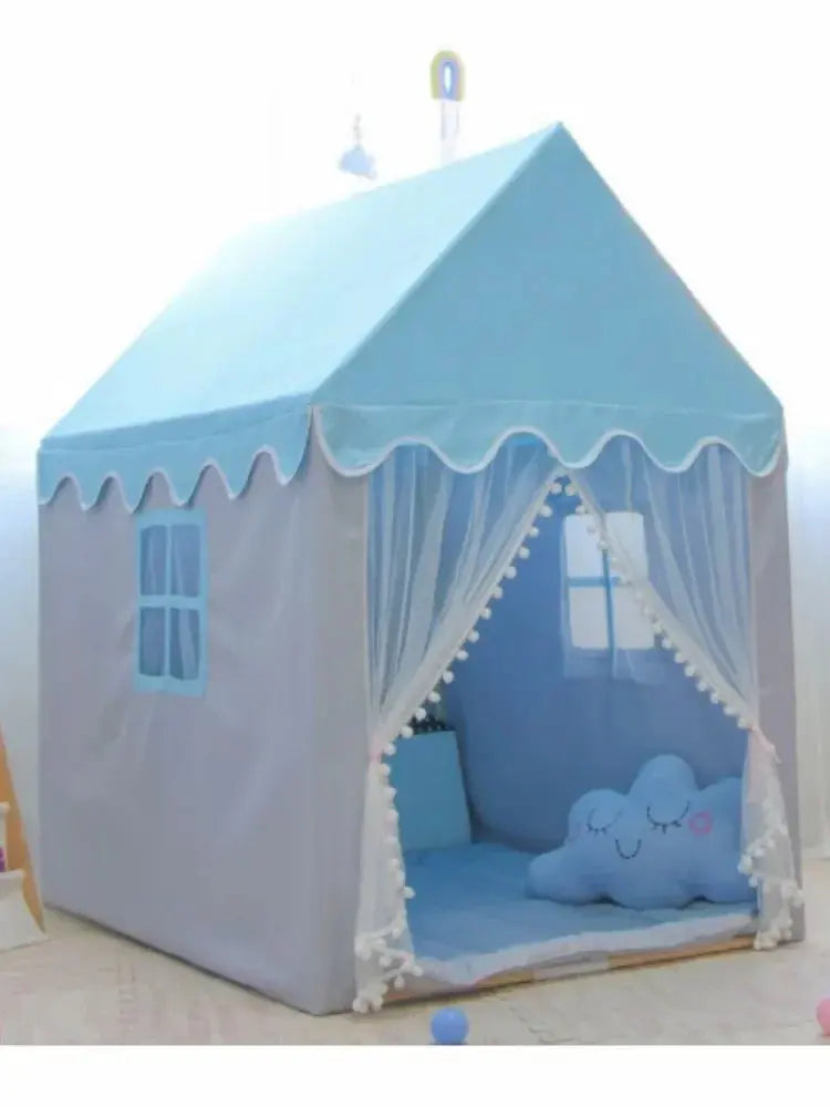 Large Kids Tents Tipi Baby Play House Child Toy Tent 1.35M Wigwam Folding Girls Pink Princess Castle Child Room Decor Pinochio