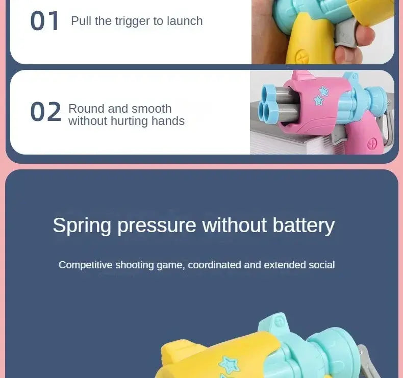 New Radish Soft Bullets Guns Children'S Toy Guns Model Fidget Toy for Kids Adults Stress Relief Toy Children Decompression Gift Pinochio