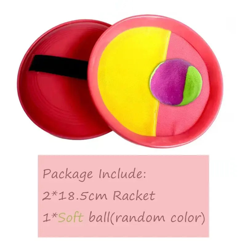 Children Sports Toys Toss & Catch Ball Sticky Balls Summer Outdoor Beach Toy Multiplayer Game Parent-child Interaction Gifts TMZ Pinochio
