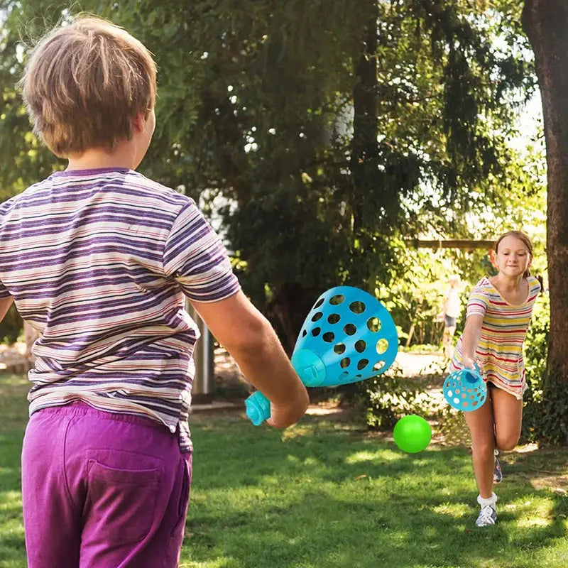 Children Sports Toys Toss & Catch Ball Sticky Balls Summer Outdoor Beach Toy Multiplayer Game Parent-child Interaction Gifts TMZ Pinochio