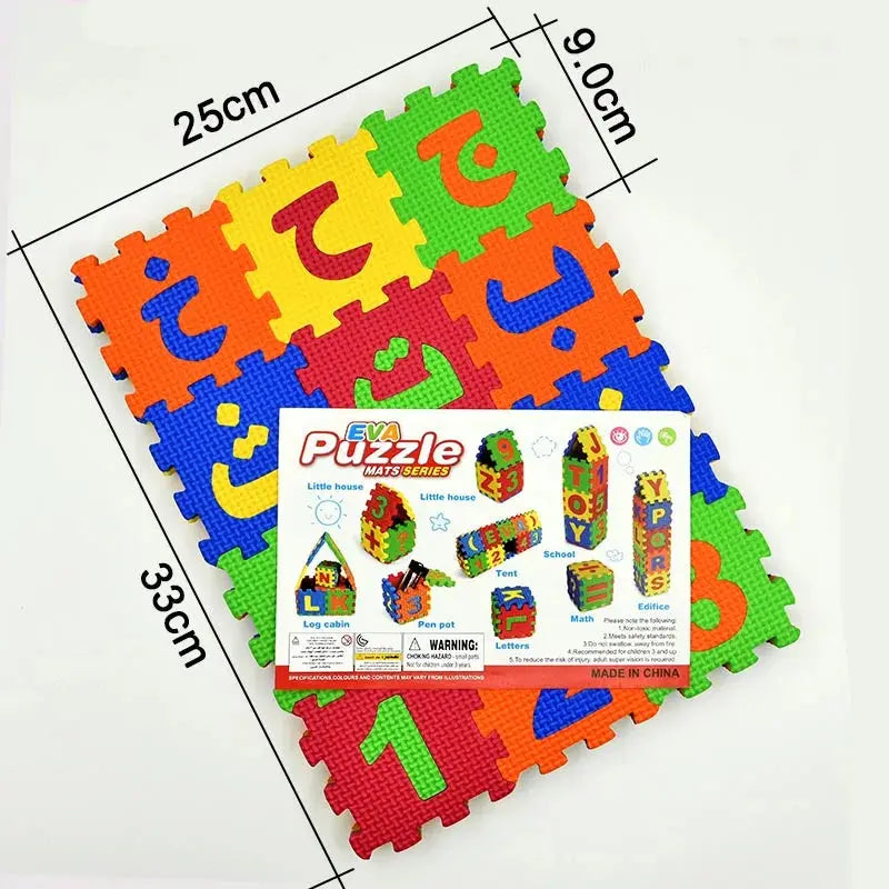 EVA Play Foam Number Arabic Letter Mats Puzzle Toys for Muslim Kids Soft Floor Play Carpet Educational Crawling Mat Baby Toy Pinochio