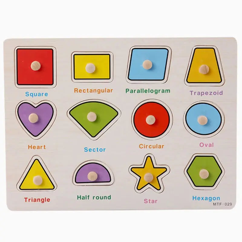 Montessori Child Puzzle Educational Baby Toys Kids Wooden Puzzle Board Jigsaw Puzzle Games Toys For Children 1 2 3 Years Pinochio