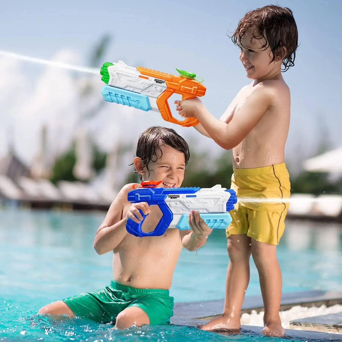 600cc High Capacity Water Gun for Kids Adults Long Range Watergun Summer Water Blaster Toy Super Soaker for Swimming Pool Beach Pinochio