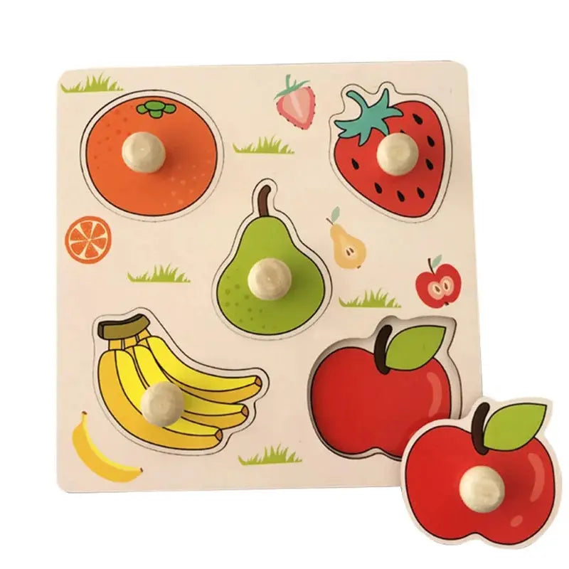 Montessori Child Puzzle Educational Baby Toys Kids Wooden Puzzle Board Jigsaw Puzzle Games Toys For Children 1 2 3 Years Pinochio