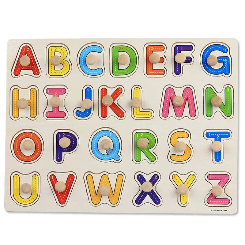 Montessori Child Puzzle Educational Baby Toys Kids Wooden Puzzle Board Jigsaw Puzzle Games Toys For Children 1 2 3 Years Pinochio