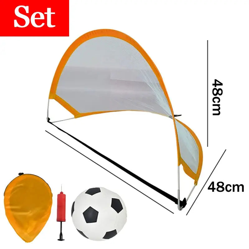 Children Soccer Outdoor Sports Toys Portable Folding Football Goal Outside Sports Parent-Child Interactive Activities Games Toys Pinochio