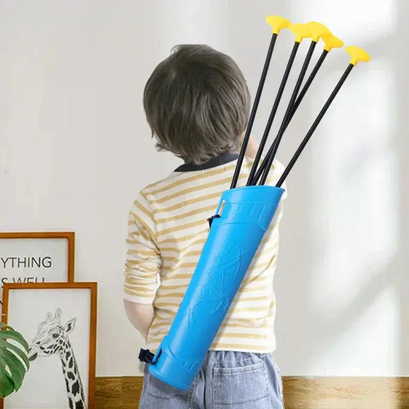 92cm Children's Bow and Arrow Toy Set Children's Archery Practice Recurve Bow Outdoor Shooting Toy with Target Birthday Gift Pinochio