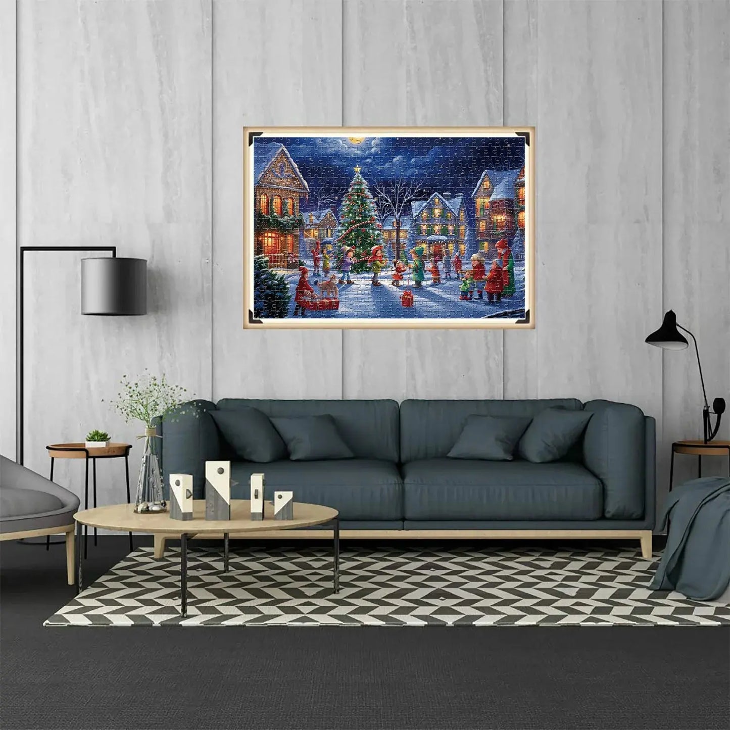 1000 Pieces Merry Christmas Jigsaw Puzzles for Adults Home Decor Games Family Fun Floor Puzzles Educational Toys for Kids Pinochio
