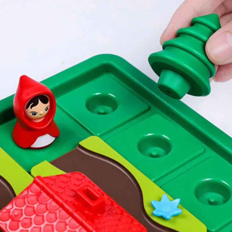 Board Game Little Red Riding Hood Smart Hide Seek Board Games With Solution Skill-Building Puzzle Game Toy Children Gift Pinochio