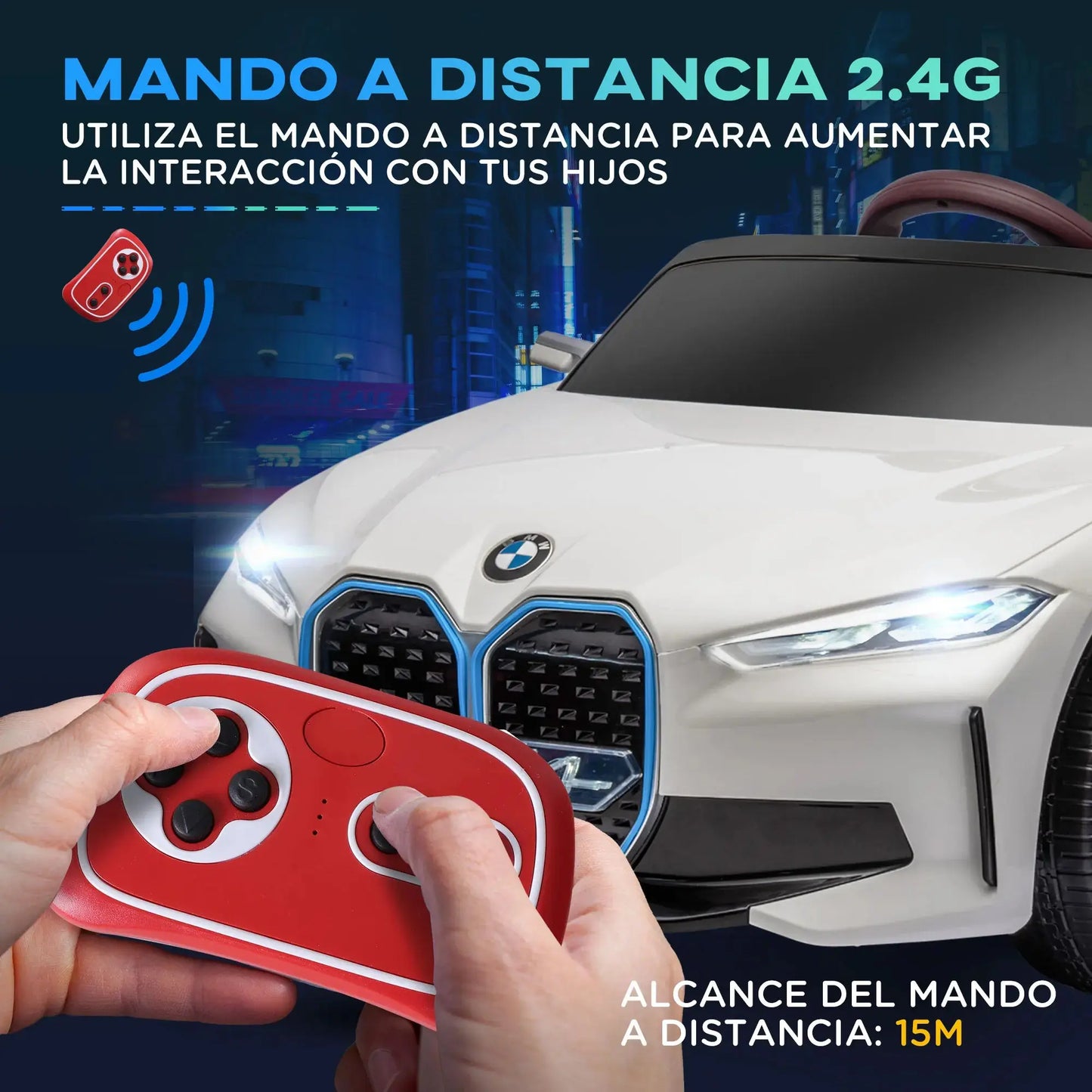 Homcom Electric Car for Children 37-72 Months with Mp3 Music 115X67X45 cm White Pinochio