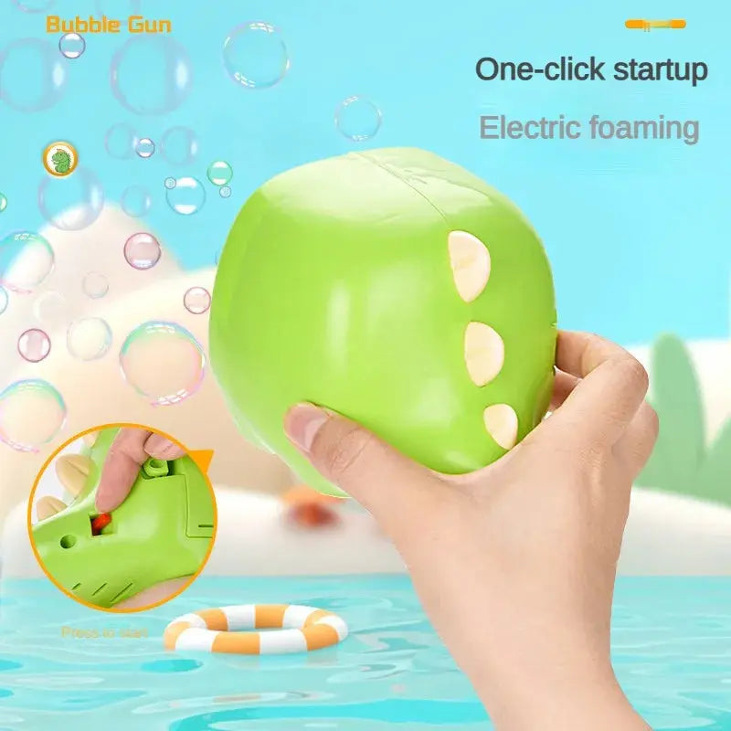 Electric Bubble Cartoon Dinosaur Animal Shape Full Automatic Continuous Bubble Hand-held Desktop Bubble Machin Pinochio