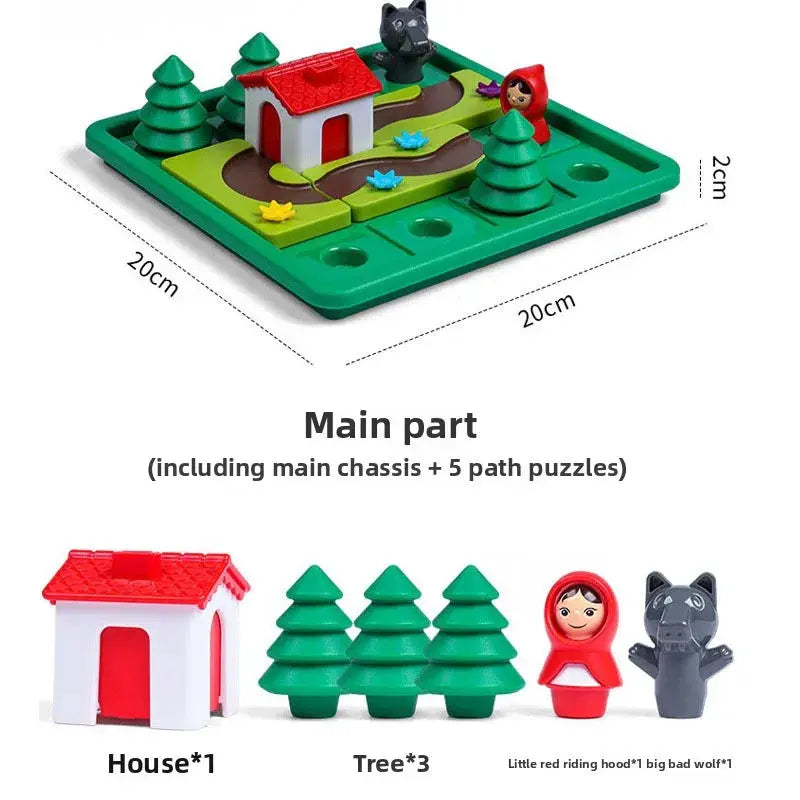 Board Game Little Red Riding Hood Smart Hide Seek Board Games With Solution Skill-Building Puzzle Game Toy Children Gift Pinochio