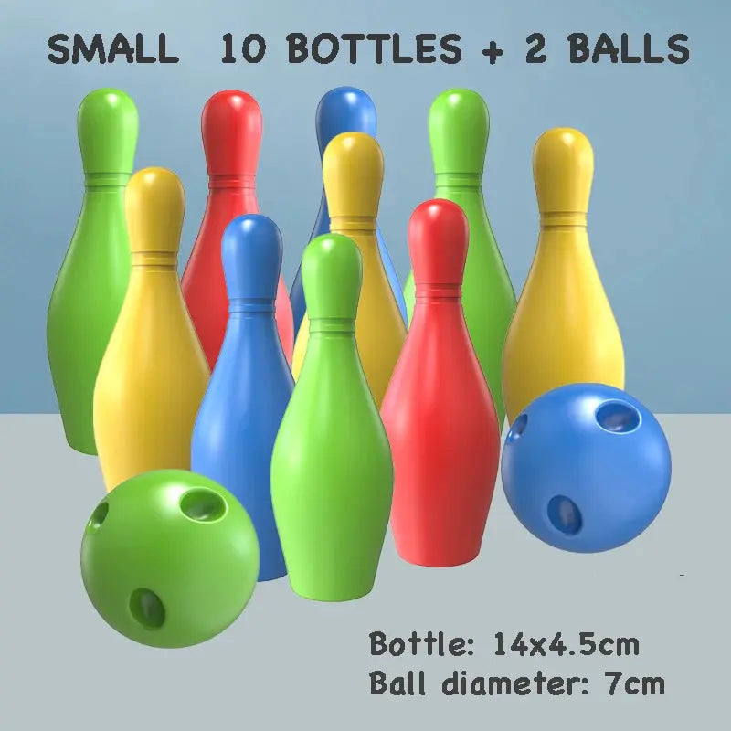 11-20cm Bowling Parent-child Indoor and Outdoor Sports Interactive Game Funny Baby Bowling Set Interaction Leisure Toys for Kids Pinochio