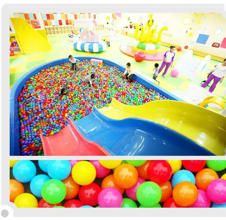 100PCS Outdoor Sport Ball Colorful Soft Water Swim Pool Ocean Wave Ball Baby Eco-Friendly Stress Air Ball Tent Toys for Children Pinochio
