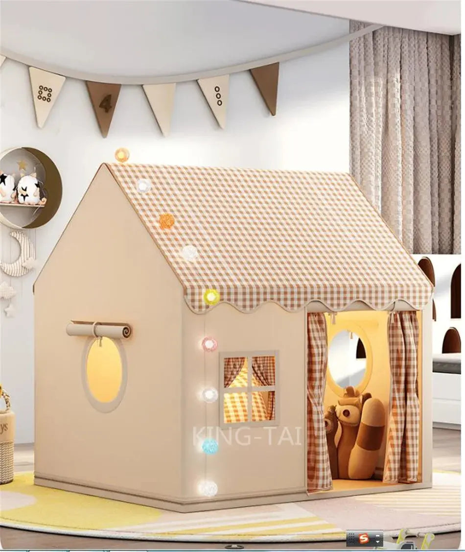 Children's Tent Indoor Play House Outdoor Games Garden Tipi Princess Castle Folding Cubby Toys Tents Enfant Room House Teepee Pinochio