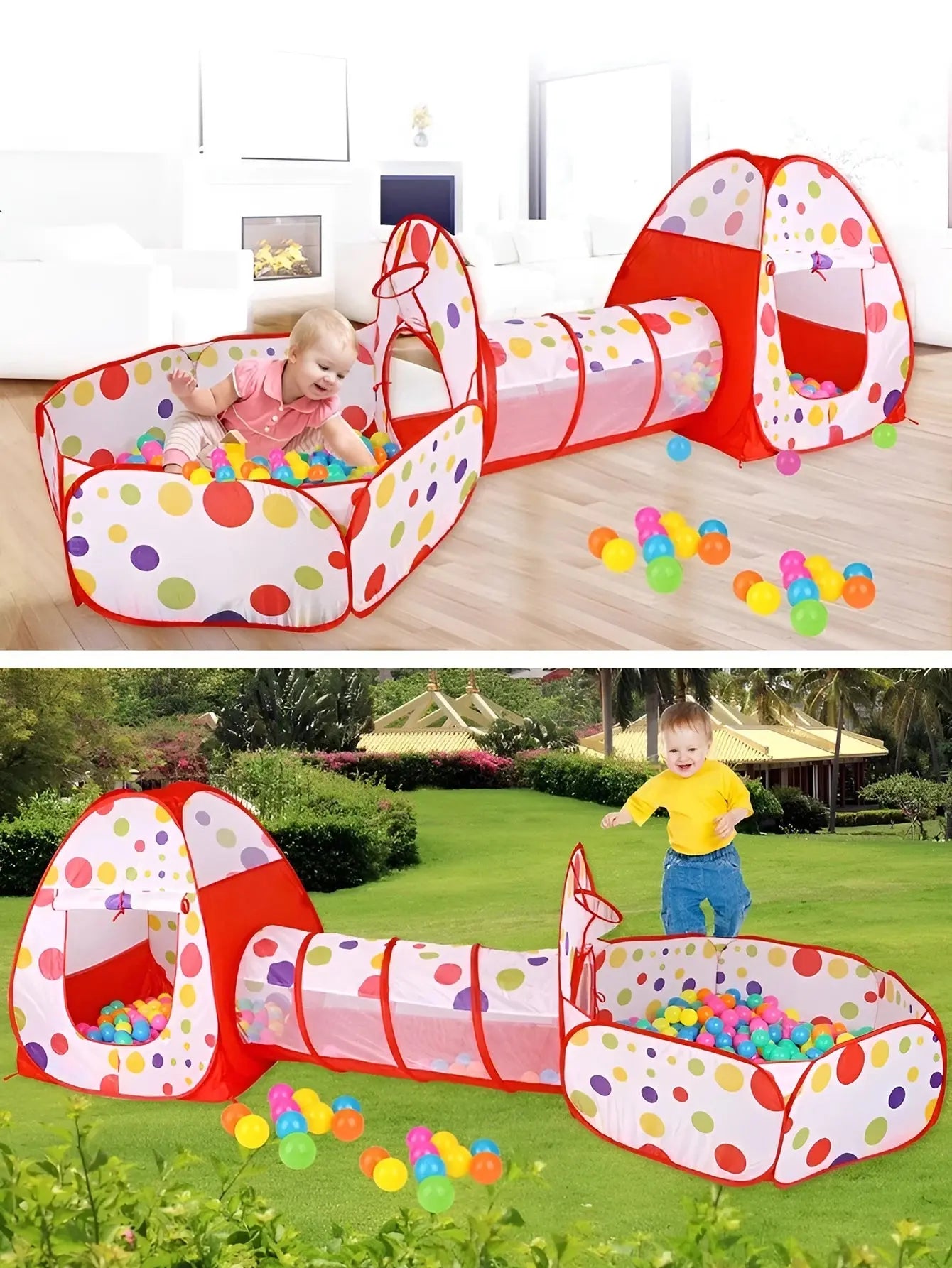 Game tent Indoor and outdoor toy game house foldable ocean ball pool tent large space Pinochio