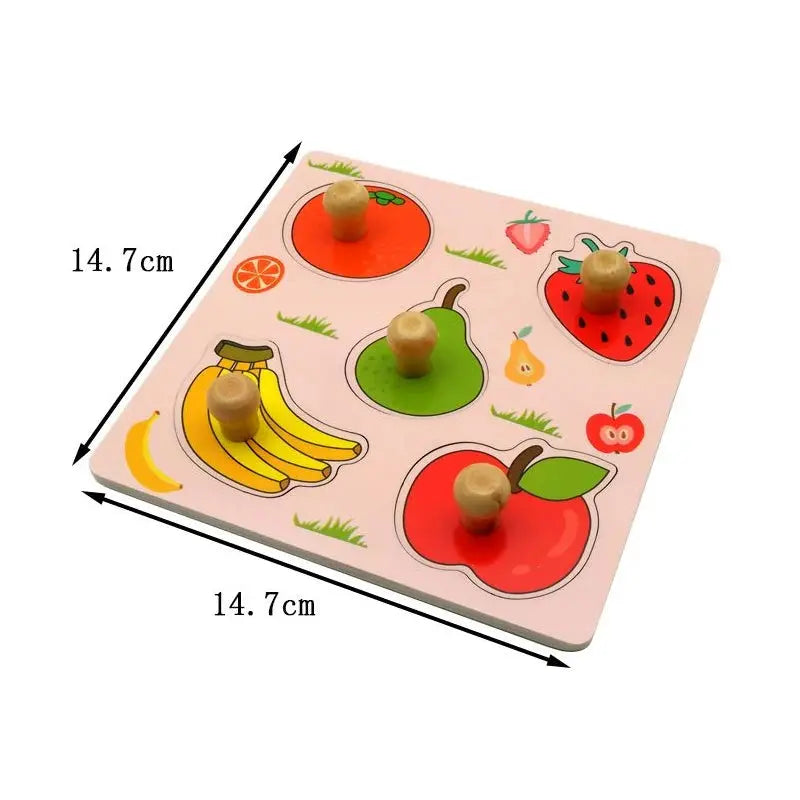 Kids Montessori 3D Wooden Puzzle Hands Grab Child Puzzle Educational Learning Toys Baby Games Puzzles For Kids 1 2 3 Years Old Pinochio