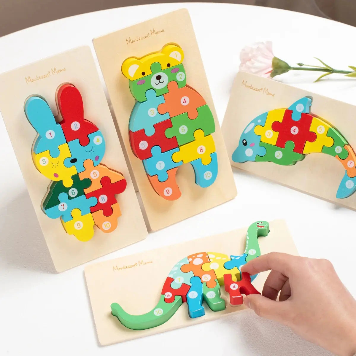 Baby Wooden toy 3D Jigsaw Puzzle Montessori Educational Toys Preschool Learning Toy gifts for Kids Pinochio